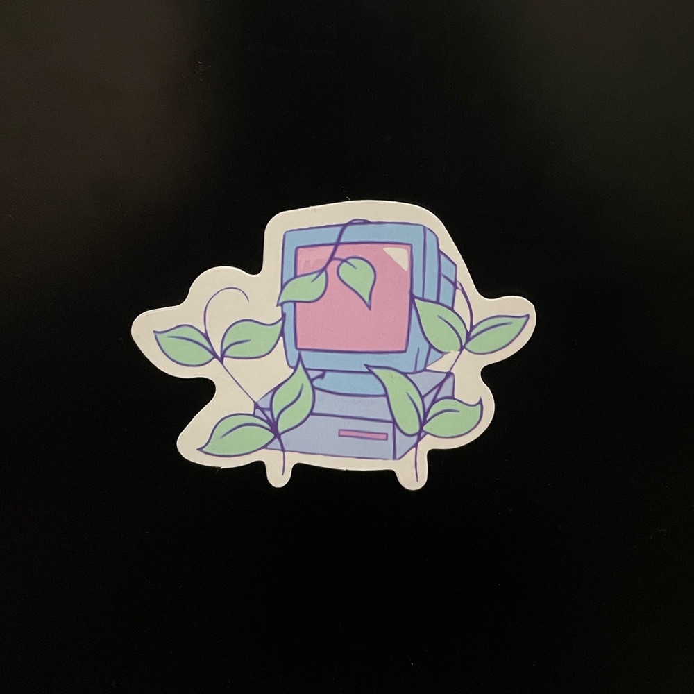 Computer Plant Sticker